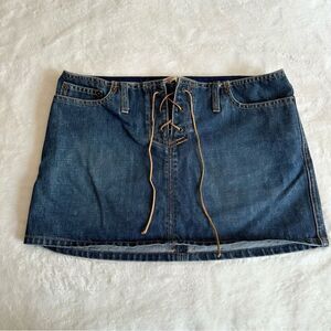 Abercrombie & Fitch Y2K Denim Mini Skirt Size 4
